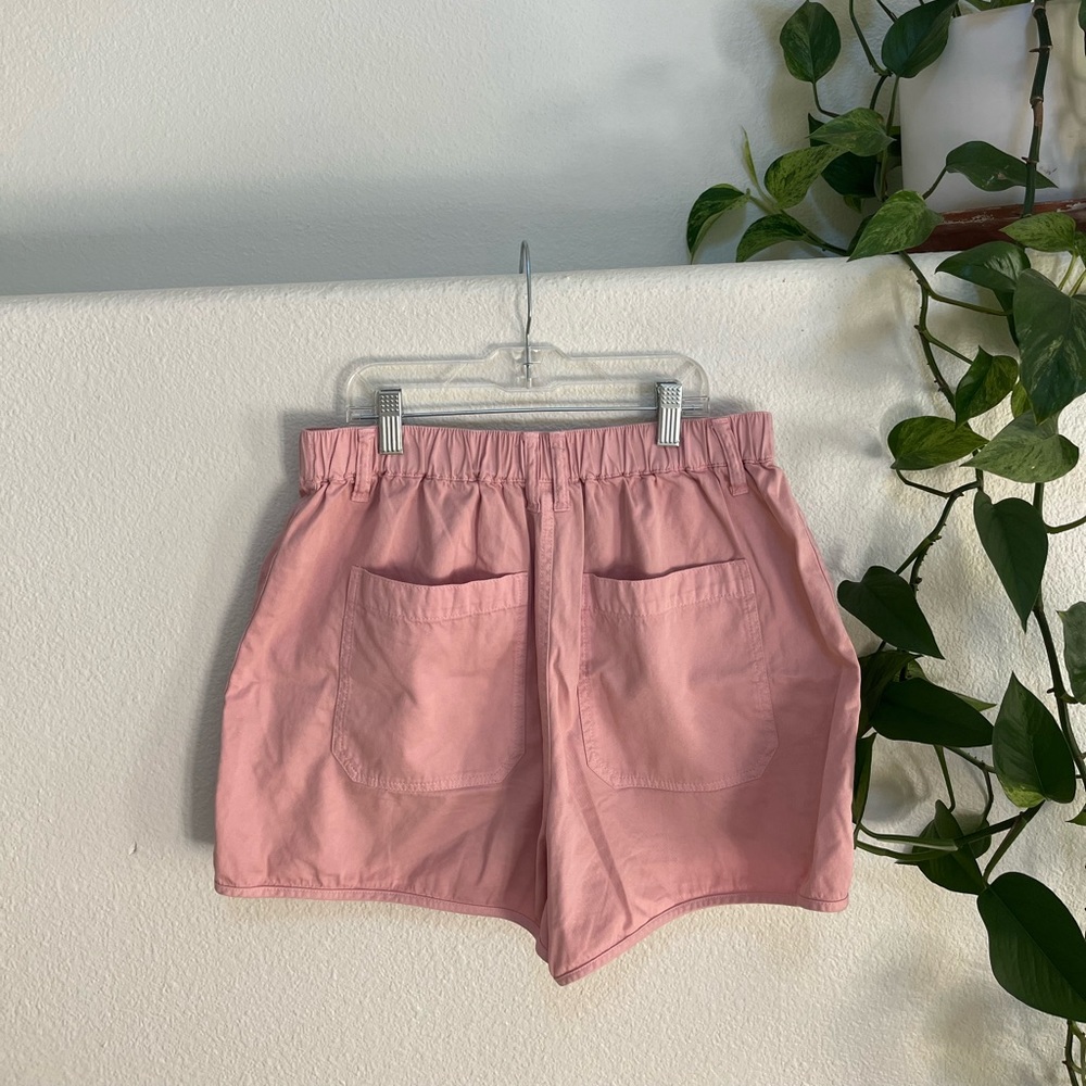 Madewell Belclaire Pull-On Shorts (pink) - Picture 3 of 3